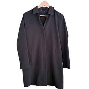 Weekend Max Mara Zip Jacket 8 M Black Coat Zip Capsule M Academia Prep Old Money